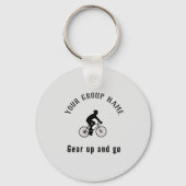 サイクリング群名前をカスタムする キーホルダー (正面)
