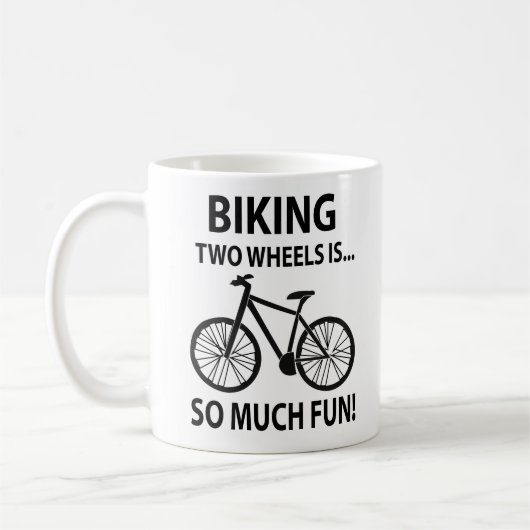 サイクリング自転車サイクリングサイクリストサイクリング コーヒーマグカップ (左)