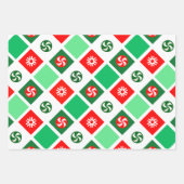 サイクリング自転車ホリデーギフトラッピング紙 ラッピングペーパーシート (正面2)