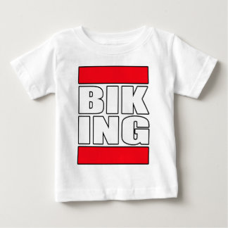 サイクリング自転車ライダーサイクリング ベビーTシャツ