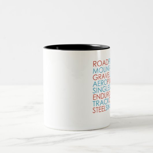 サイクリング自転車自転車マウンテンバイクジャストライド ツートーンマグカップ (中央)