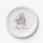 サイクリング象 ペーパープレート (正面)