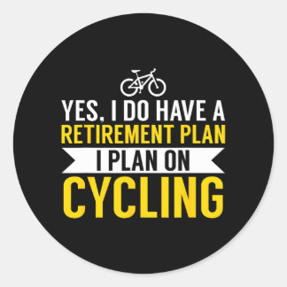 サイクリング退職計画バイクサイクリスト ラウンドシール