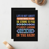 サイクリング・アート・ライフは待つことではない ノートカード (正面/裏面インサイチュ)