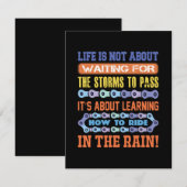 サイクリング・アート・ライフは待つことではない ノートカード (正面/裏面)