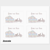 サイクリング・アーフス 長方形シール (シート)