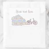 サイクリング・アーフス 長方形シール (バッグ)