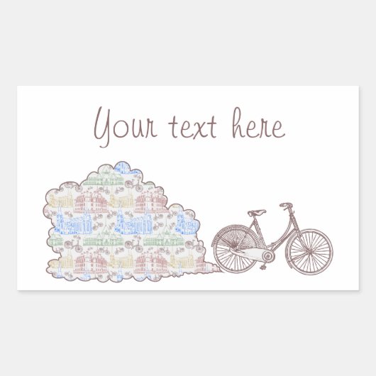 サイクリング・アーフス 長方形シール (正面)