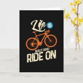 サイクリング カード (黄色い花)