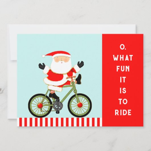 サイクリング クリスマスカード (正面)