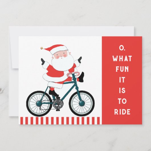 サイクリング クリスマスカード (正面)