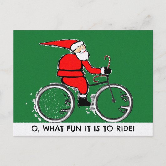 サイクリング クリスマスカード シーズンポストカード (正面)