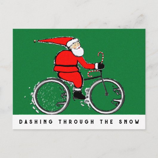 サイクリング クリスマスカード シーズンポストカード (正面)