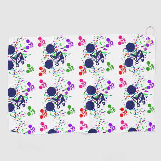 サイクリング ゴルフタオル (横)