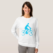サイクリング – スカイブルー Tシャツ (正面フル)