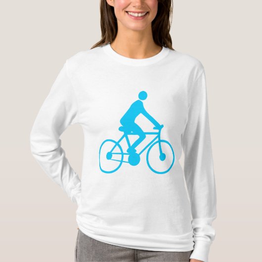 サイクリング – スカイブルー Tシャツ (正面)