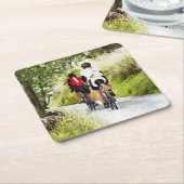 サイクリング スクエアペーパーコースター (アングル)