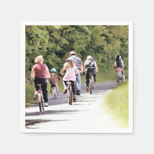 サイクリング スタンダードカクテルナプキン (正面)