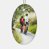 サイクリング セラミックオーナメント (左)