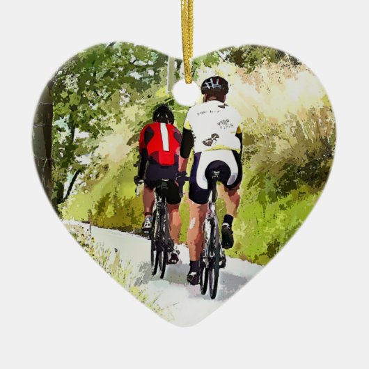 サイクリング セラミックオーナメント (正面)