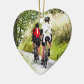 サイクリング セラミックオーナメント (左)