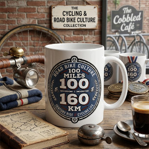 サイクリング センチュリーライド 100マイル 160km コーヒーマグカップ