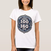 サイクリング センチュリーライド 100マイル 160km tシャツ (正面)