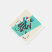 サイクリング(ターコイズ) スタンダードカクテルナプキン (角)