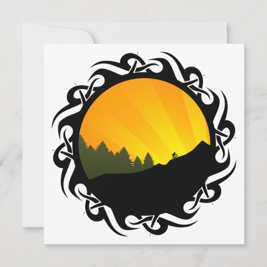 サイクリング：トライバルマウンテンレイズ 招待状 (正面)