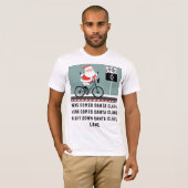 サイクリング バイク クリスマスTシャツ Tシャツ (正面フル)