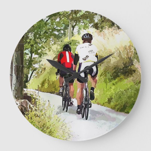 サイクリング ラージ壁時計 (正面)
