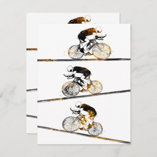 サイクリング 招待状 (正面/裏面)