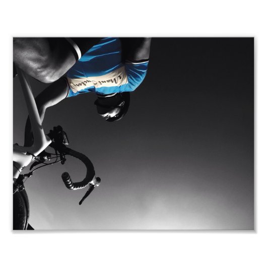 サイクリング（白黒） フォトプリント            (正面)