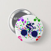 サイクリング 缶バッジ (正面&裏面)