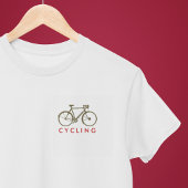 サイクリング。自転車シンプルスタイリッシュ Tシャツ