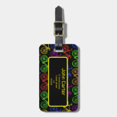 サイクリング、自転車、ロードバイク、サイクリスト ラゲッジタグ (正面縦)