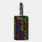 サイクリング、自転車、ロードバイク、サイクリスト ラゲッジタグ (裏面縦)