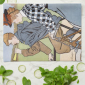 サイクリング、自転車、ヴァンカスペル キッチンタオル (折り畳み)