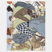 サイクリング、自転車、ヴァンカスペル フリースブランケット (正面)