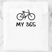 サイクリング、5月36日 長方形シール (バッグ)