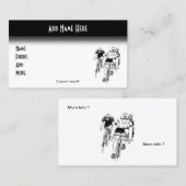 サイクリング- Bike 2サイドビジネスカード 名刺 (正面/裏面)