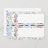 サイクリングAarhus、2xブックマーク ポストカード (正面/裏面)