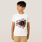 サイクリングBMX規則無し限界無し Tシャツ (正面フル)