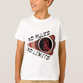 サイクリングBMX規則無し限界無し Tシャツ