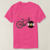 サイクリングCD音楽自転車 Tシャツ (デザイン正面)