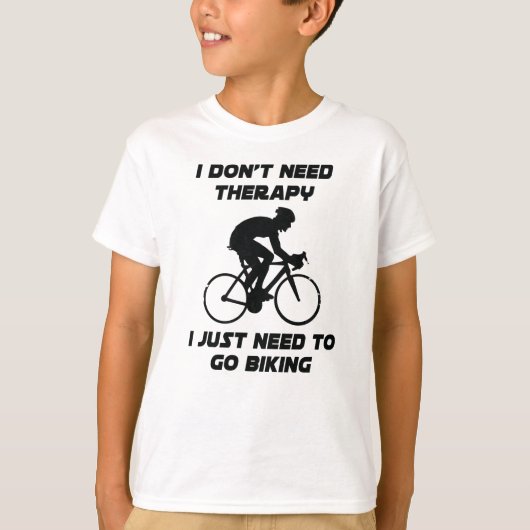 サイクリングTシャツを行く必要がある Tシャツ (正面)