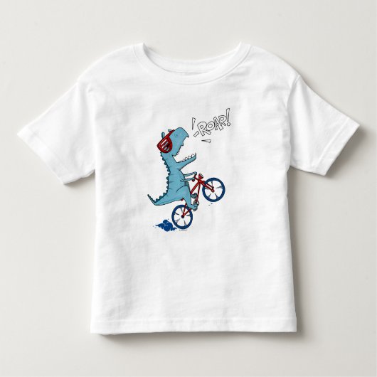 サイクリングTレックス轟音 トドラーTシャツ (正面)