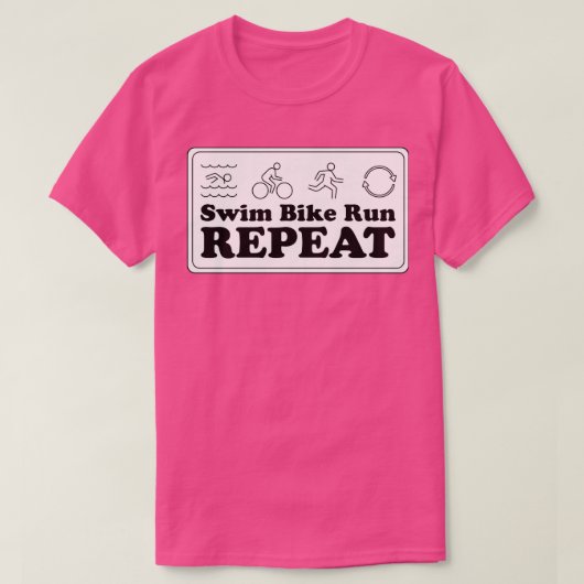 サイクリー走ク・リピーター Tシャツ (デザイン正面)