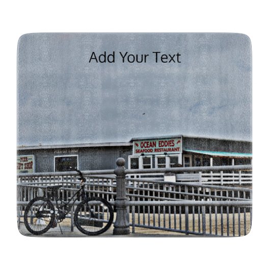 サイクリー・テイラーによるボーディングウォーク カッティングボード (正面)