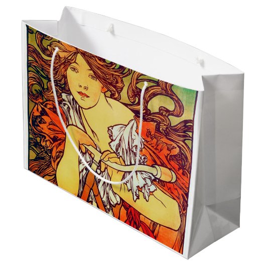 サイクルの完全、ミュシャ ラージペーパーバッグ (裏面アングル)